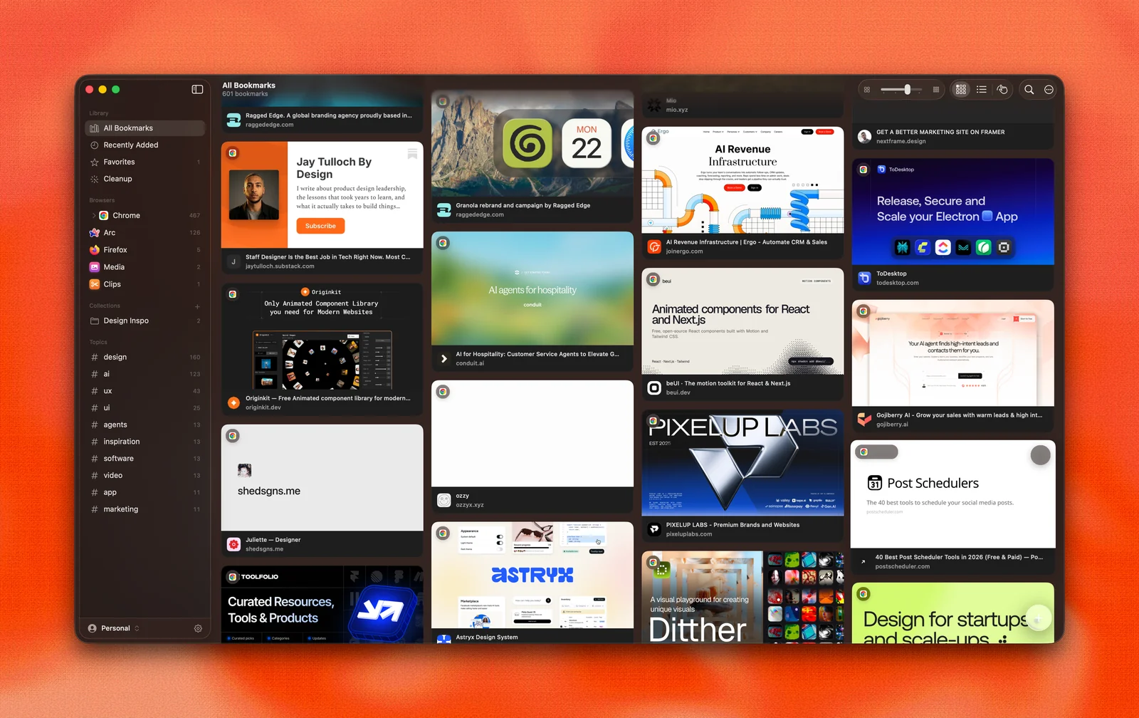 Booker, a creative reference library — Personal venture